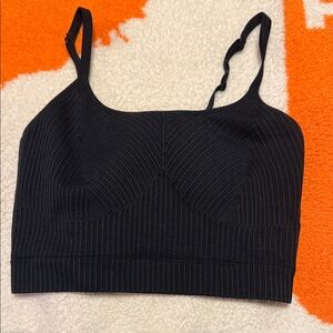 Aerie Black Ribbed Top